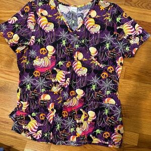 Disney Halloween scrub shirt